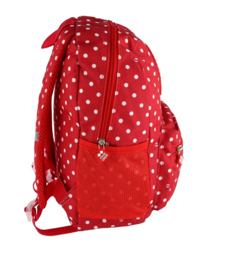 Pixie školski ruksak  PXB-18-87 crveni sa bijelim tufnama