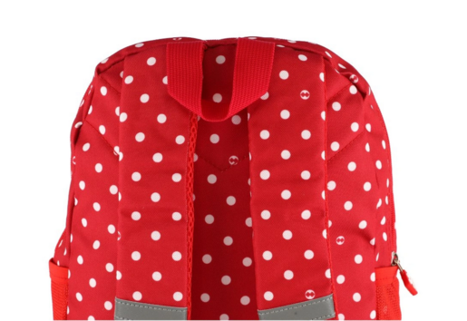 Pixie školski ruksak  PXB-18-87 crveni sa bijelim tufnama