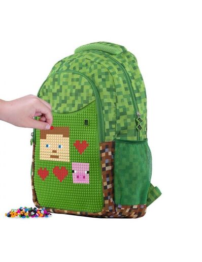 Pixie školski ruksak Minecraft PXB-16-95 zeleni