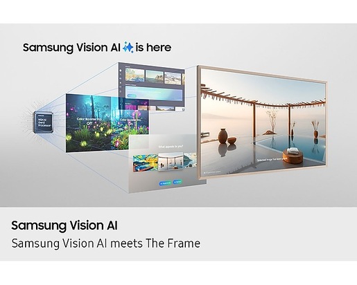 SAMSUNG QLED televizor QE65LS03FAUXXH, The Frame, Vision AI Smart TV, HDR 10+, NQ4 AI Gen2 Procesor