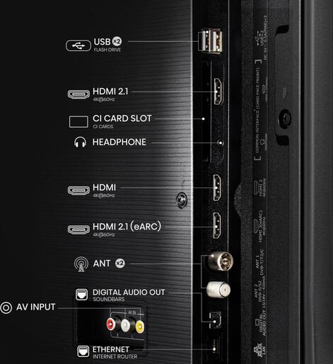 Hisense LED televizor 58A6Q, 4K Ultra HD, Smart TV, VIDAA U8.5 Smart OS, Dolby Vision, Game Mode PLUS, Crni