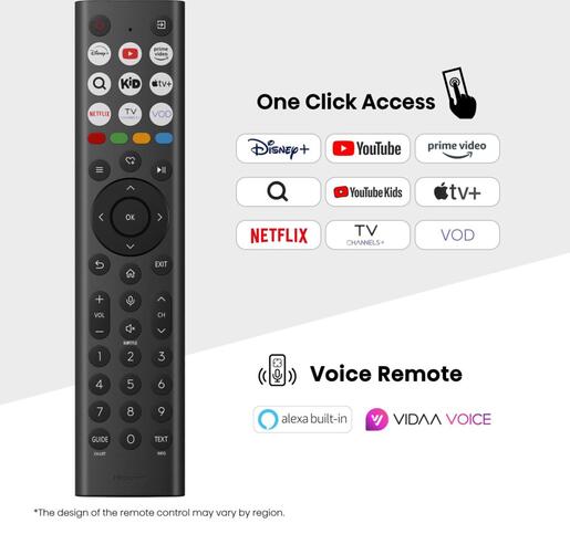 Hisense LED televizor 58A6Q, 4K Ultra HD, Smart TV, VIDAA U8.5 Smart OS, Dolby Vision, Game Mode PLUS, Crni