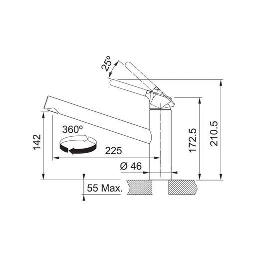 Franke set sudoper Logica Line LLX 611 lijevi + česma ORBIT