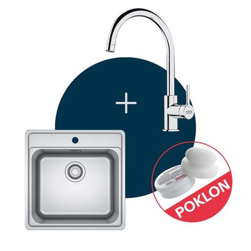Franke set sudoper Bell BCX 610-51 + česma LINA XL J