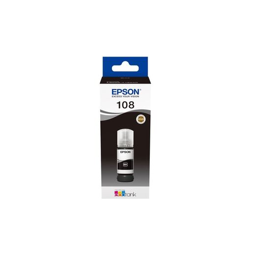 Tinta Epson EcoTank 108 Black, C13T09C14A