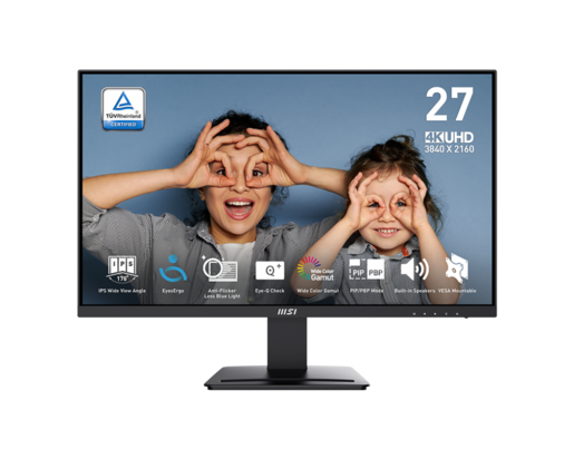MSI monitor MP273U PRO , 27, 4K, IPS, 300 cd/m2, HDMI, DP, 60 Hz, 4ms