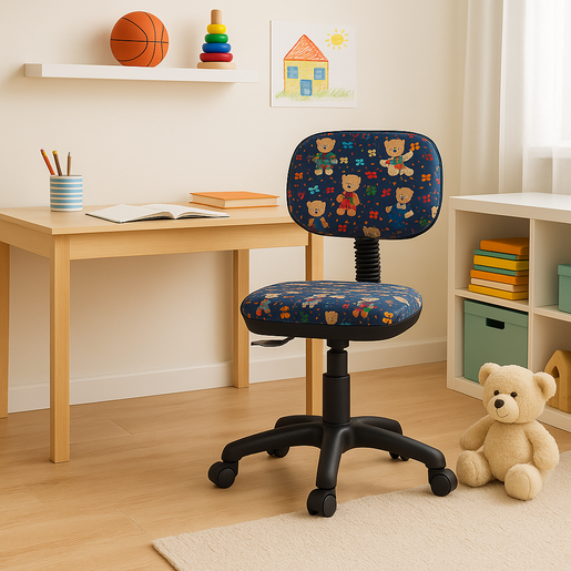 Podesiva dječija stolica za radni stol – s motivom medvjedića
