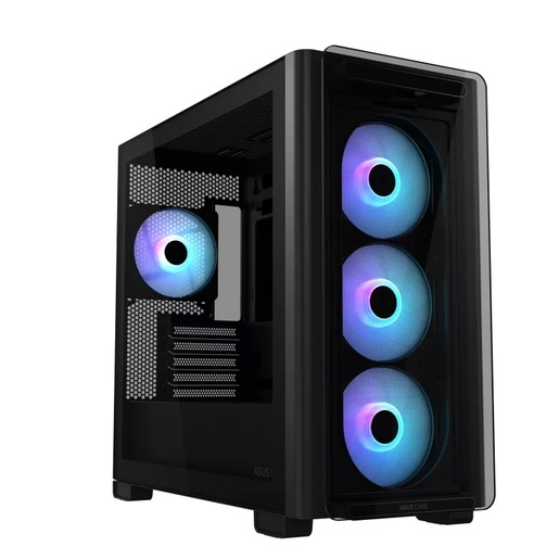 ASUS kućište A23 PLUS TG ARGB Black, Micro-ATX,4x ARGB fans