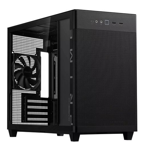 ASUS kućište Prime AP201 Case TG Black MicroATX,tool-free side panelsTempered Glass