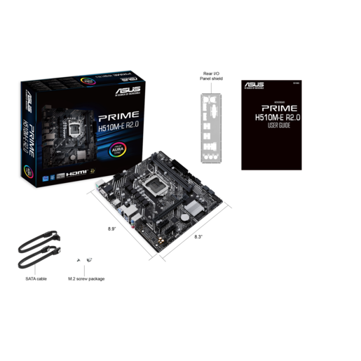 ASUS matična ploča PRIME H510M-E R2.0 Intel H470;LGA1200;2xDDR4m.2;4xSATA,VGA,HDMI,DP, 6x USB