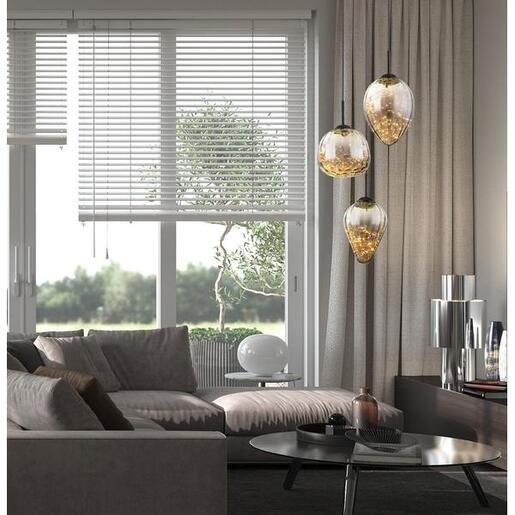 GLOBO elegantna visilica FIREFLY 15642-3 mat crna