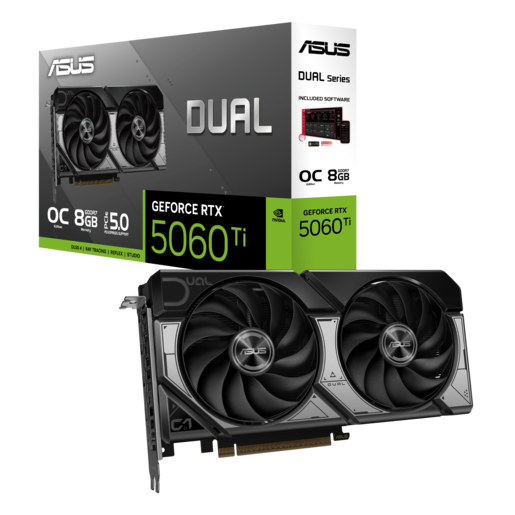 ASUS grafička kartica DUAL Nvidia GeForce RTX 5060TI O8G 8GB GDDR7, 128-bit 3x DP, 1x HDMI