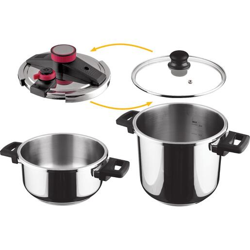 Lamart pretis lonac komplet kapaciteta 4 + 7 litara LT1230 STEAM