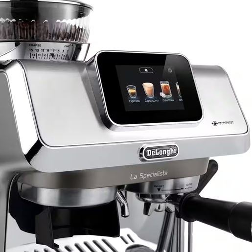DeLonghi aparat za espresso kafu EC9455.M La Specialista Touch ručni, srebreni