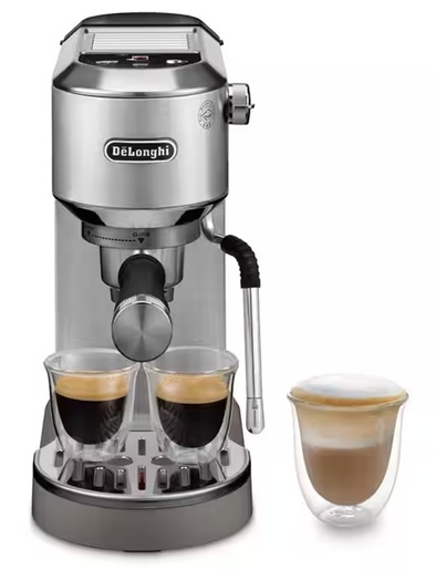 DeLonghi aparat za espresso kafu EC890.M Dedica Duo ručni, srebreni