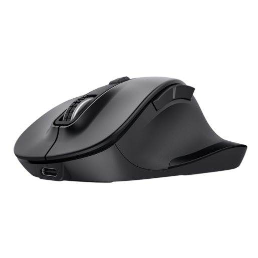 TRUST miš Fyda multi-device bežični, USB-C, optičkisenzor, 800-2400 dpi, crni