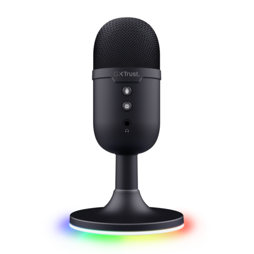 Trust GXT mikrofon 234 Yunix USB gaming, 3.5 mm, USB-A, deskstand, crni