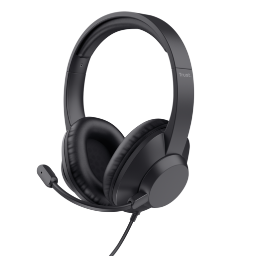 Trust slušalice Ayda MAX USB slušalice,over-head, žičane, USB-C,USB-A, stereo, crne