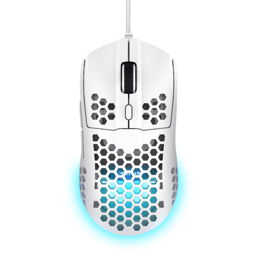 TRUST GXT miš 928 Helox RGB gaming, ultra lagan, 6400 dpi,žičani, bijeli