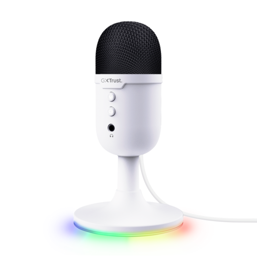 Trust GXT mikrofon 234 Yunix USB gaming, 3.5 mm, USB-A, deskstand, bijeli