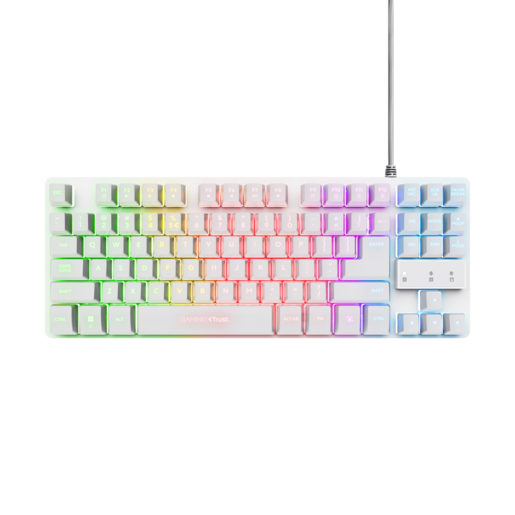 Trust GXT miš, tastatura i podloga za miš, 794W 3-u-1, gaming set, bijela boja