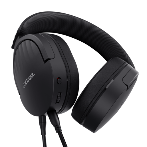 Trust slušalice GXT 489W FAYZO gamings, žičane, crne