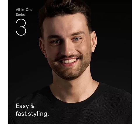 BRAUN aparat za brijanje AIO3540 serije 3 ALL IN ONE