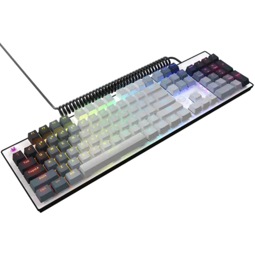 LORGAR tastatura Azar 514, žična mehanička gaming, RGB backlight,bijela, EN layout