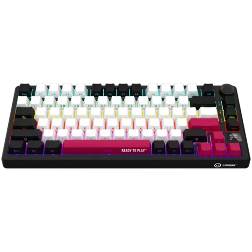 LORGAR tastatura KBP7075W, bežična 75% mehanička Gaming, crno crvena, EN layout