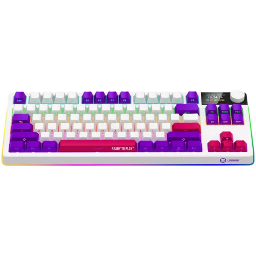 LORGAR tastatura KBP70TKLW, bežična TKL mehanička Gaming Pro, bijela, EN layout