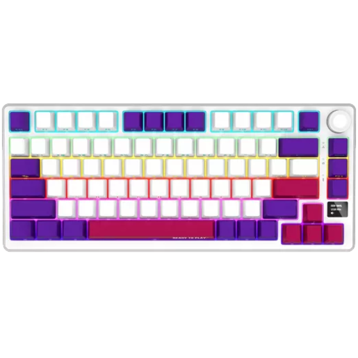 LORGAR tastatura KBP7075W, bežična 75% mehanička Gaming, bijela, EN layout