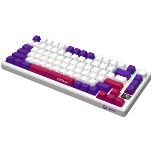 LORGAR tastatura KBP7075W, bežična 75% mehanička Gaming, bijela, EN layout