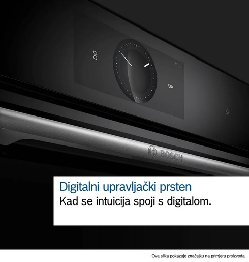 BOSCH ugradbena mikrovalna pećnica Serie 8, 900 W, 21 L, crna