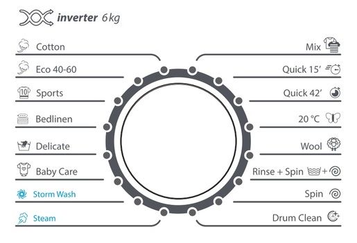 VIVAX HOME mašina za veš WFL-100616CDSI