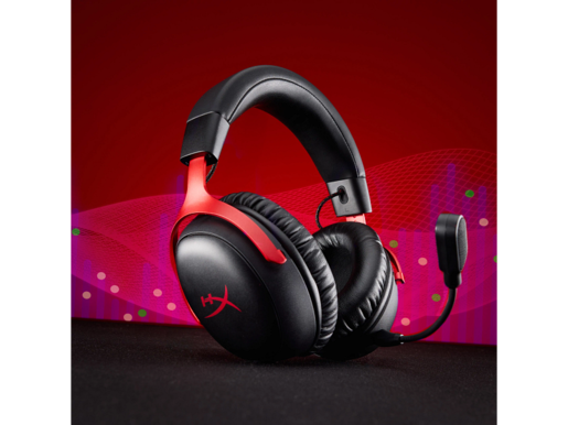 HyperX slušalice Cloud III S bežične Gaming crno crvene
