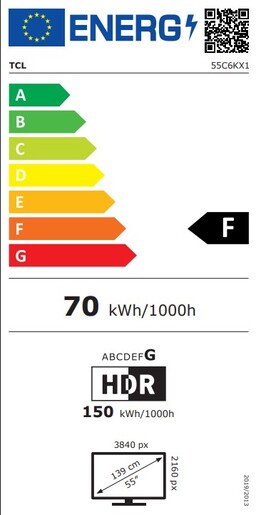 TCL QD-Mini LED televizor 55C6K, 4K Ultra HD, Smart TV, Google TV, 144 Hz VRR, ONKYO 2.1 Hi-Fi sistem, AiPQ Pro procesor, Ultra tanki dizajn