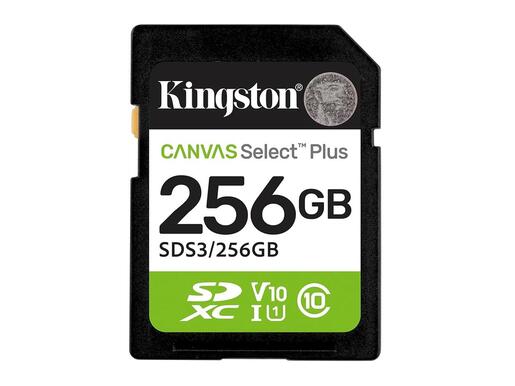 Kingston SDHC 256GB Class 10Canvas Select Plus150 MBs,Class 10 UHS-I