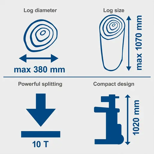 Scheppach Vertikalni cjepač za drva 10T