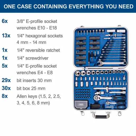 Scheppach set alata 233-dijelni u koferu TB235