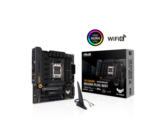 ASUS matična ploča TUF GAMING B650M-PLUS WIFI, AM5, 4x DDR5, DP, HDMI,2x M.2, 4x SATA, 8xUSB, mATX