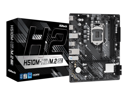 ASROCK matična ploča H510M-H2/M.2 SE Intel H470, LGA1200, 2xDDR44xSATA, M.2, 2xHDMI, RAID, microATX
