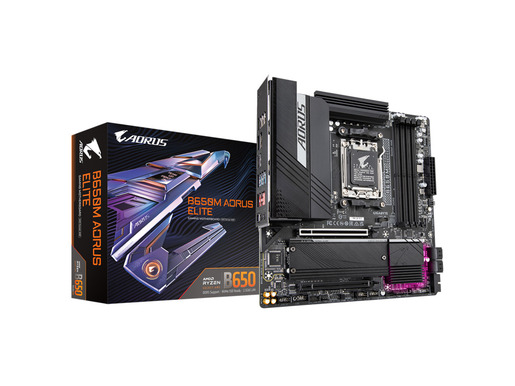 GIGABYTE matična ploča B650M AORUS ELITE, AM5, 4xDDR5, 2xM.2, 4xSATA, 11xUSB, HDMI, DP, microATX