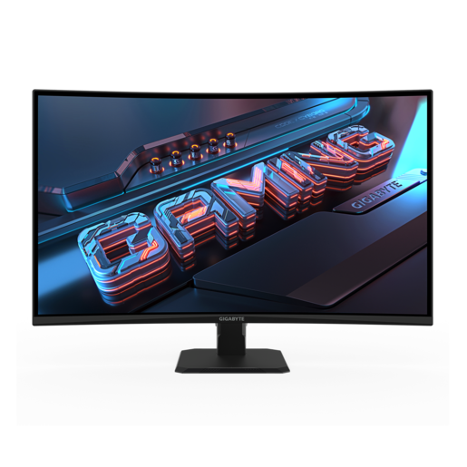 GIGABYTE monitor GS32QCA gaming zakrivljeni, 32, QHD, VA, 250 cd/m2, AMD FreeSync, HDR Ready, HDMI, DP, 180Hz, 1ms
