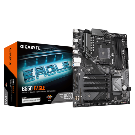 GIGABYTE matična ploča B550 Eagle, AM4, 4x DDR4, 4x SATA2x M.2, 1x HDMI, 6x USB, ATX