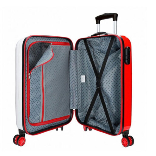 Movom kofer dječji 55 cm ABS, Always Smile 2181722, crveno/bijeli