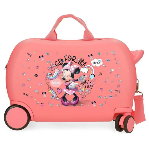 Disney dječji kofer 45cm ABS, Minnie loving life, rozi