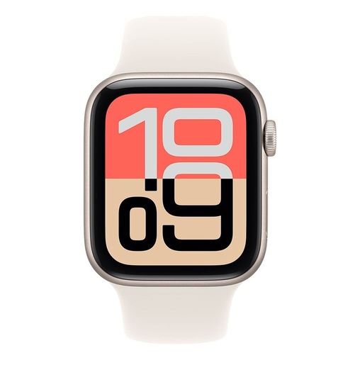 Apple Watch SE 3 GPS 44mm Starlight Aluminium Case with Starlight Sport Band - S/M