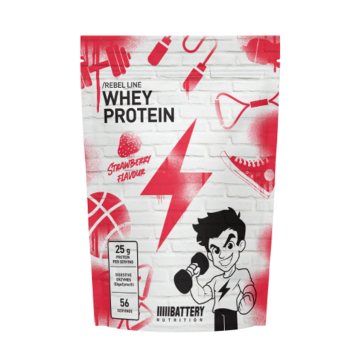 BATTERY REBEL WHEY PROTEIN, 1800g, Strawberry