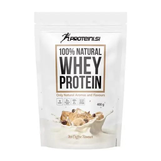 PROTEINI.SI 100% NATURAL WHEY PROTEIN, 400g, Ice coffee