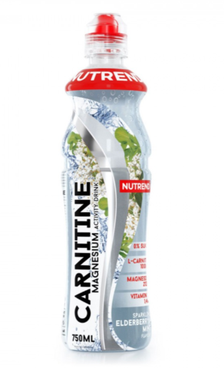 NUTREND CARNITINE MAGNESIUM DRINK, 750ml, Elderberry + Mint